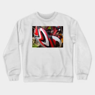 Cycling Helmet Resting by Avril Thomas Crewneck Sweatshirt